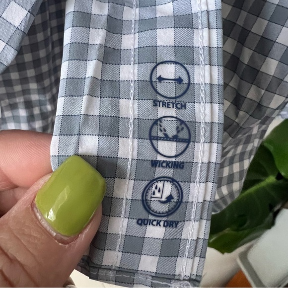 VINEYARD VINES On-The-Go performance gingham button down shirt Men’s SIZE XL - Picture 5 of 10